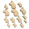 Cocker Spaniel Dog Head Mini Wood Shape Charms Jewelry DIY Craft
